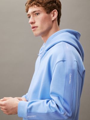 felpa con cappuccio con zip integrale glacier da uomini ck sport