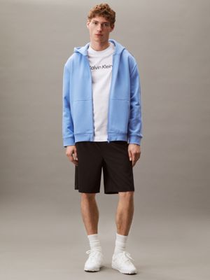 felpa con cappuccio con zip integrale glacier da uomini ck sport