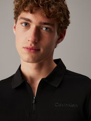 black sport-poloshirt für herren - ck sport