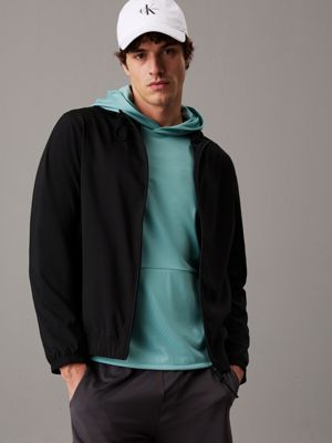 black windbreaker for men ck sport