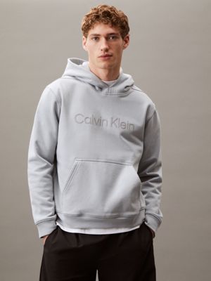 grey fleece hoodie for men ck sport