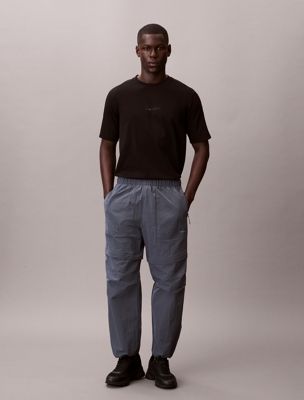 blue performance ripstop zip-off trousers for men 