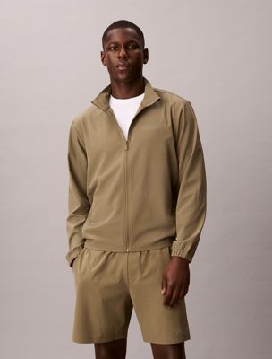 khaki wasserabweisende, kurze performance-sporthose für herren - ck sport
