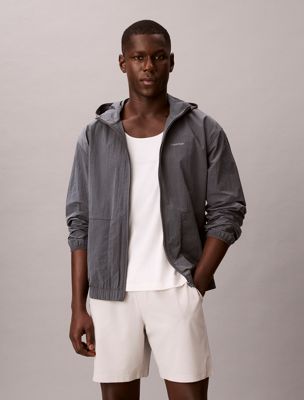 grey water-repellent performance gym shorts for men ck sport