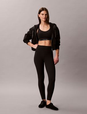black high support sports bra for women ck sport