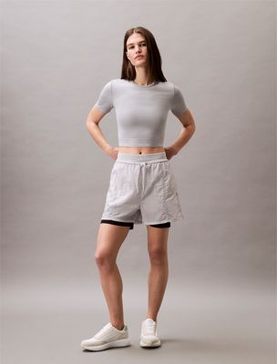 multi cropped gym t-shirt for women ck sport