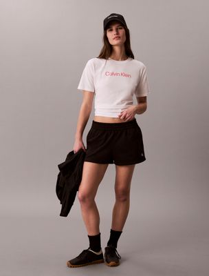 white commuter classic t-shirt for women calvin klein sport