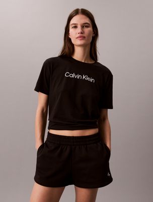 black commuter classic t-shirt for women calvin klein sport