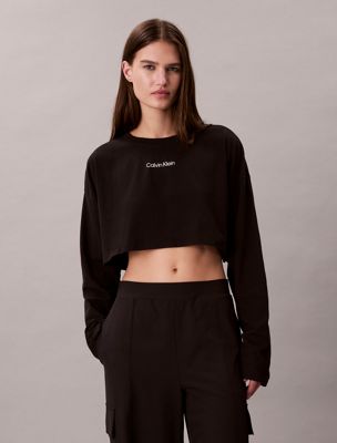 black koszulka commuter short loose dla kobiety - calvin klein sport