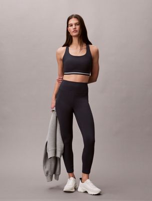 leggings de gymnastique 7/8 à taille haute et séchage rapide blue pour femmes ck sport