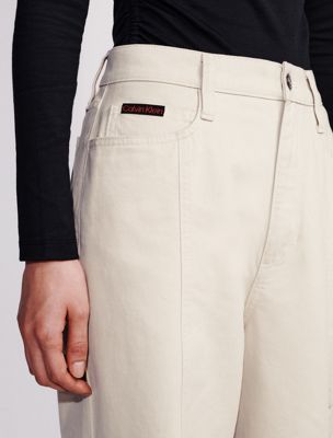 peyote wide leg cargo trousers for women calvin klein