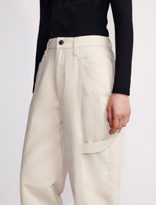 peyote wide leg cargo trousers for women calvin klein