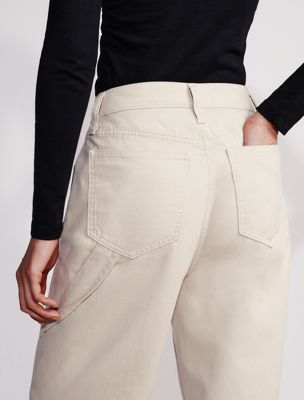 peyote wide leg cargo trousers for women calvin klein