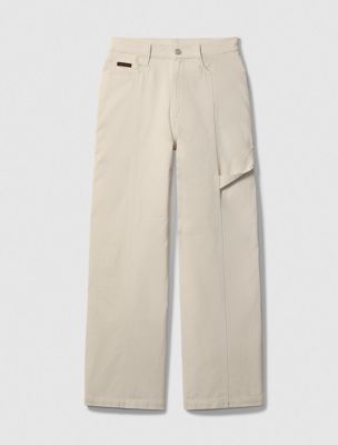 peyote wide leg cargo trousers for women calvin klein