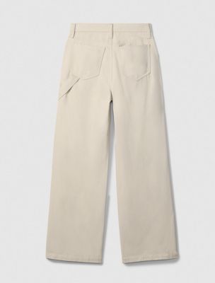 peyote wide leg cargo trousers for women calvin klein