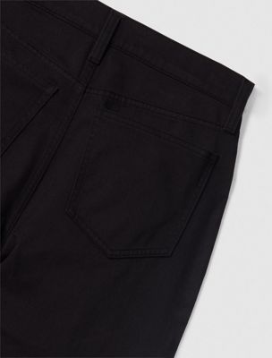 black wide leg cargo trousers for women calvin klein