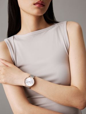 silver watch - ck timeless for women calvin klein