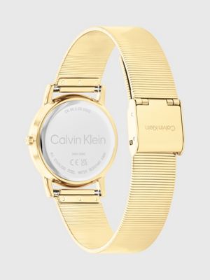 Calvin klein horloge dames goud sale