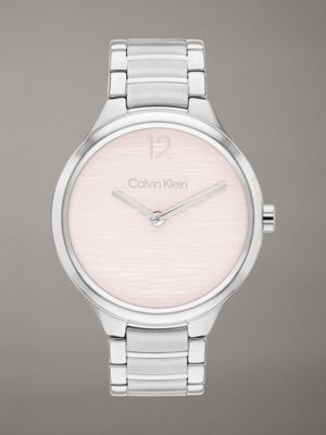 Calvin klein women's silver watch best sale