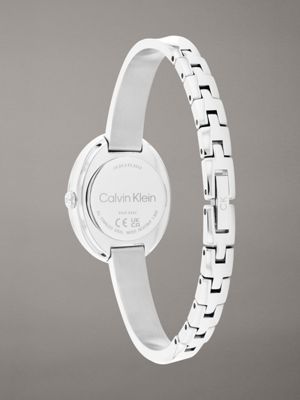 montre - twisted bezel silver pour femmes calvin klein