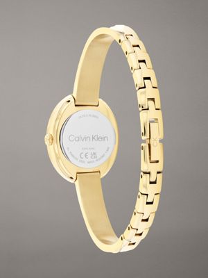 gold watch - twisted bezel for women calvin klein