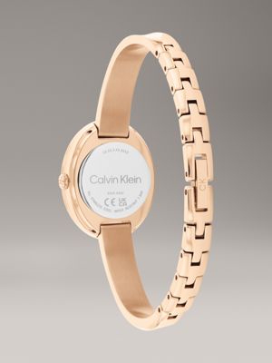 rose gold watch - twisted bezel for women calvin klein