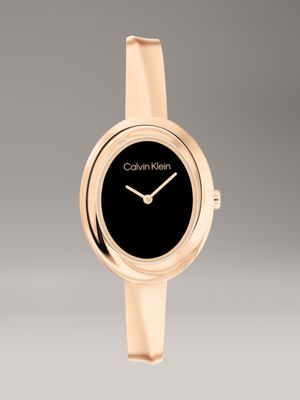 gold watch - twisted bezel for women calvin klein