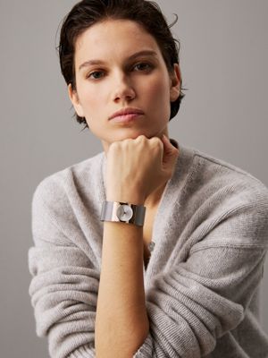 two tone watch - ck pulse for women calvin klein