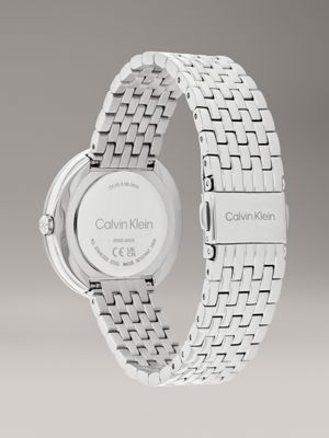 silver watch - twisted bezel for women calvin klein