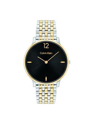 multi luxe two-tone bracelet watch for women calvin klein