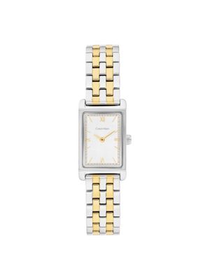 multi ck light rectangular bracelet watch for women calvin klein
