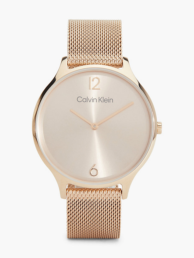 carnation gold watch - timeless 2h for women calvin klein