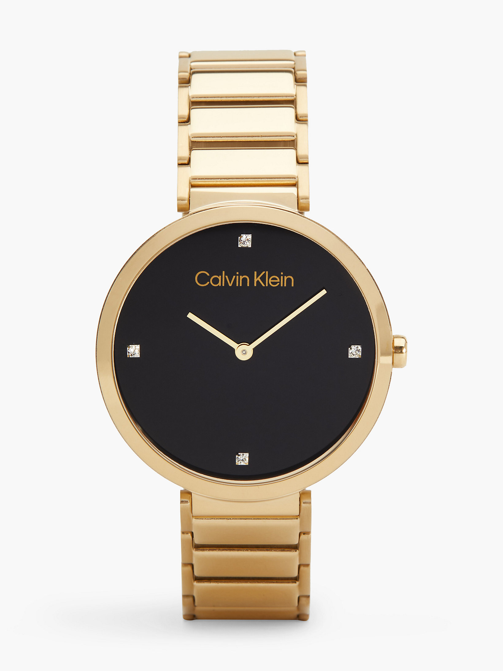 Gold Armbanduhr - Minimalistic T Bar undefined Damen Calvin Klein