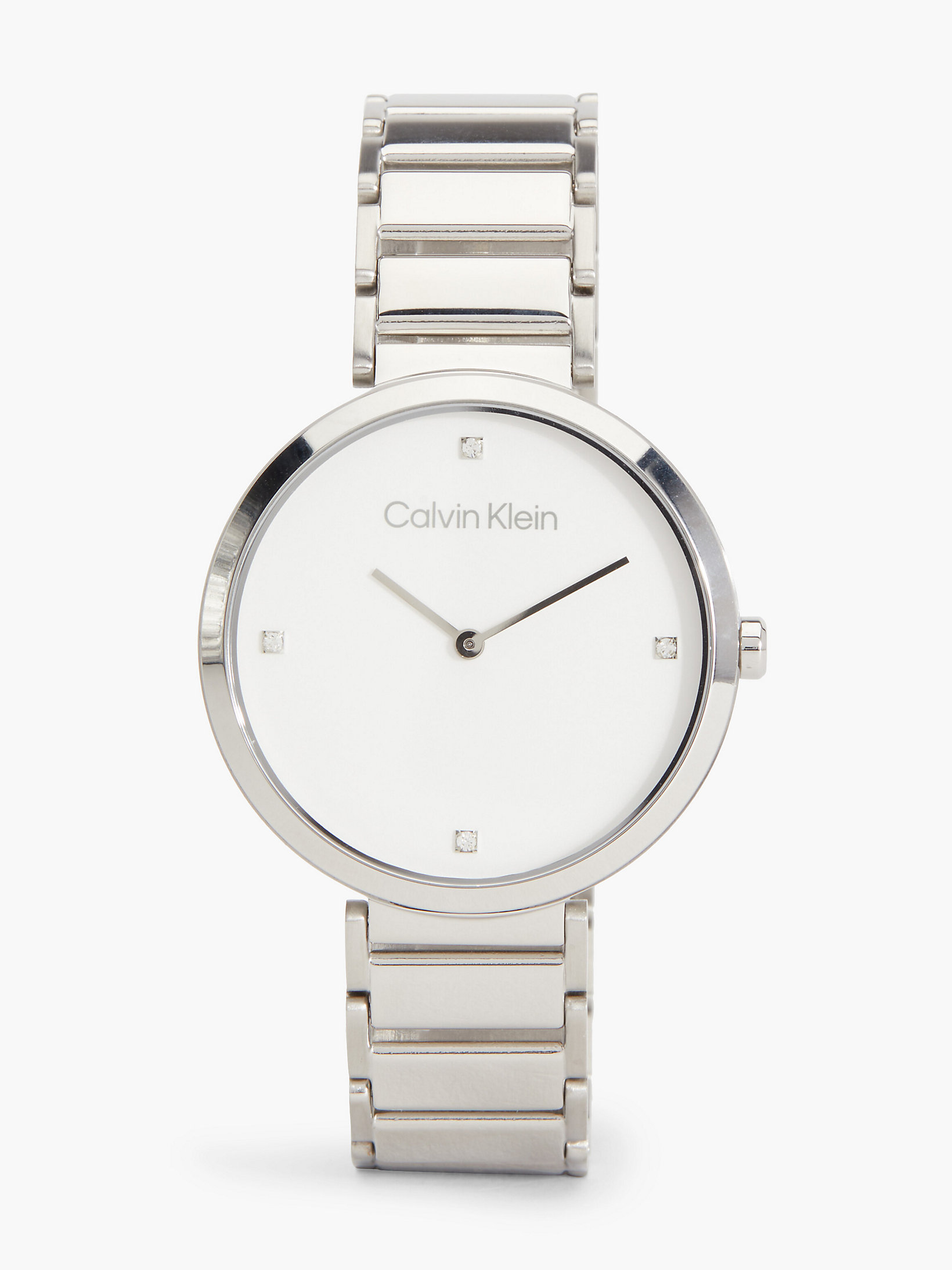 Silver Armbanduhr - Minimalistic T Bar undefined Damen Calvin Klein