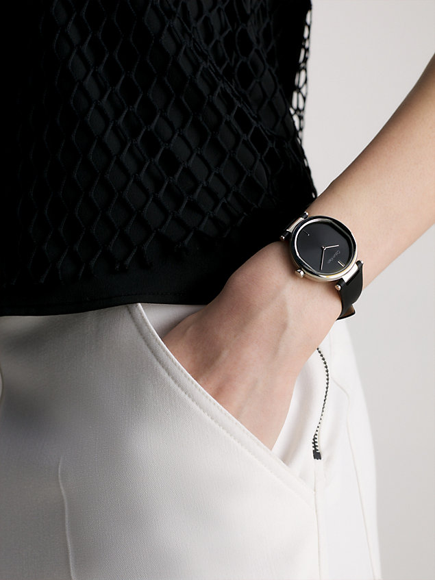silver zegarek - ck sensation dla kobiety - calvin klein