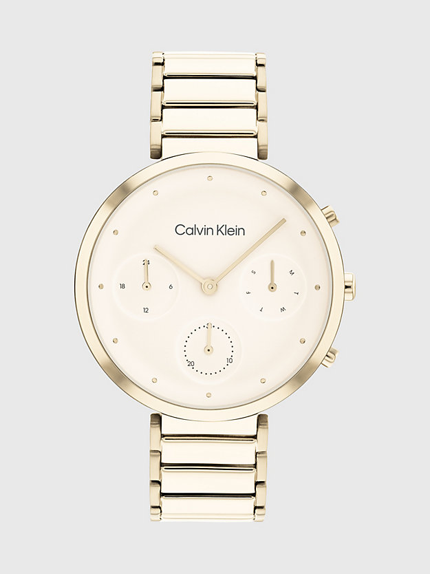 rose gold horloge - minimalistic t-bar voor dames - calvin klein