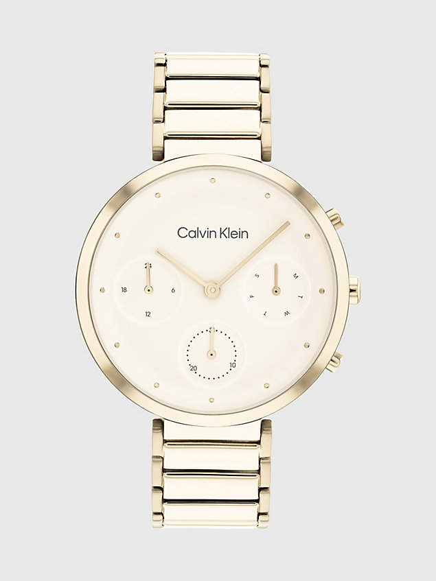 pink horloge - minimalistic t-bar voor dames - calvin klein