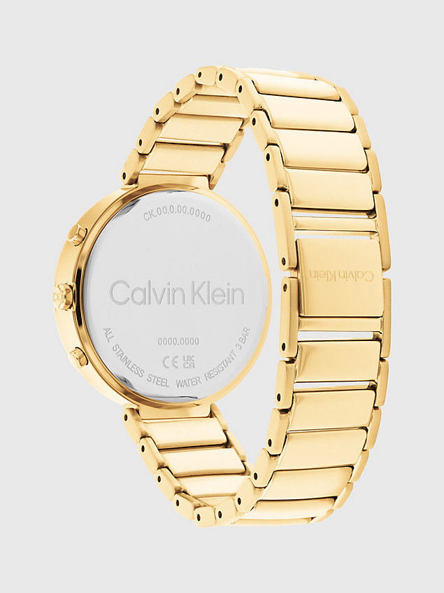 gold watch - minimalistic t-bar for women calvin klein