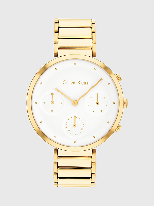 GOLD Uhr - Minimalistic T-Bar für Damen CALVIN KLEIN