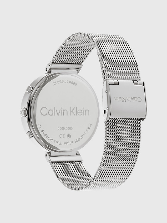 montre - minimalistic t-bar silver pour femmes calvin klein