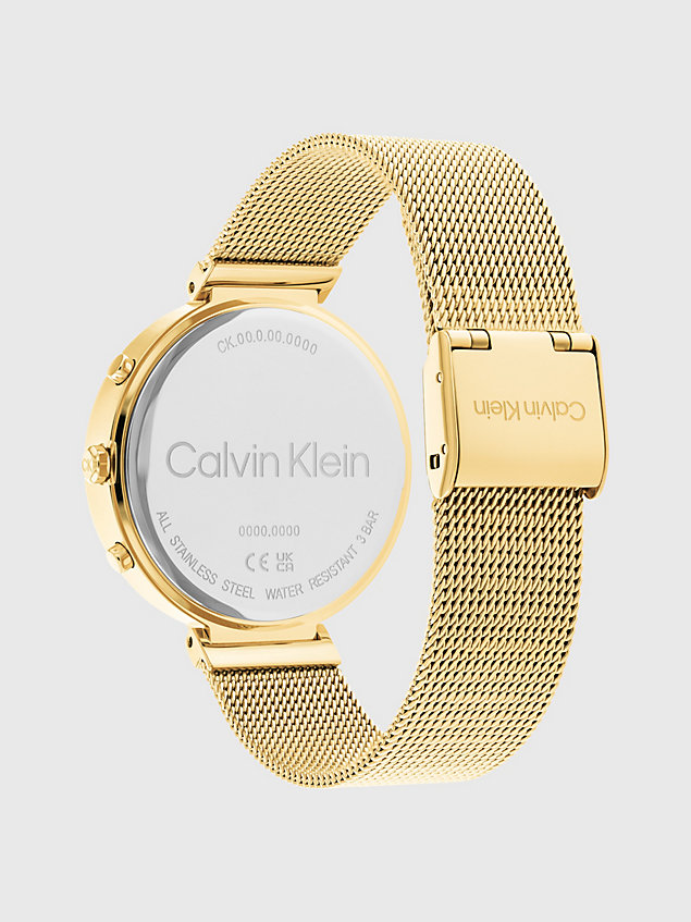 montre - minimalistic t-bar gold pour femmes calvin klein