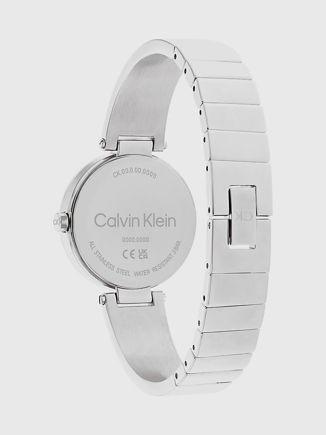 silver watch - ck elevated for women calvin klein