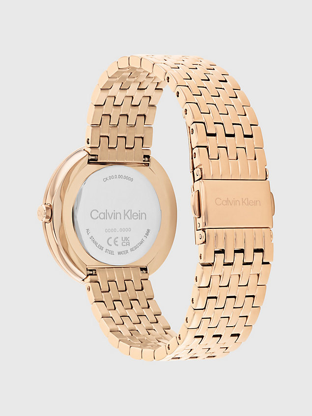 gold zegarek - twisted bezel dla kobiety - calvin klein