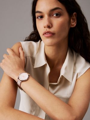 rose gold watch - ck dress for women calvin klein