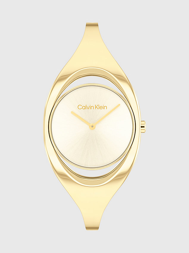 gold zegarek - ck elated dla kobiety - calvin klein