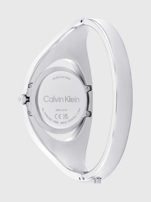 silver tapered bangle watch for women calvin klein