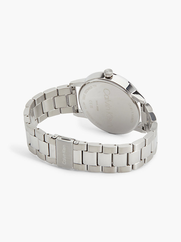 silver zegarek - linked dla mężczyźni - calvin klein