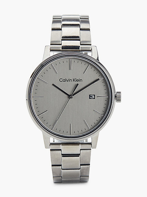 grey watch - linked for men calvin klein