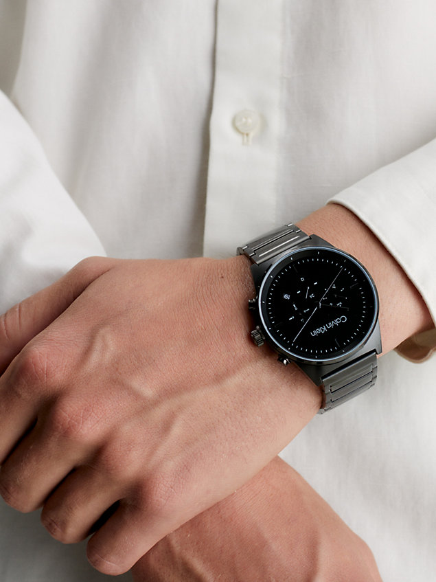 black zegarek - ck impressive dla mężczyźni - calvin klein