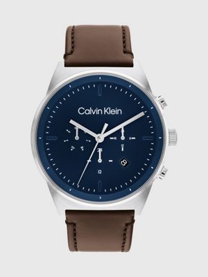 Ck best sale leather watches